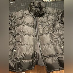 MENS J CREW DOWN PUFFER JACKET. (NO HOOD) SIZE LARGE GOOD CONDITION